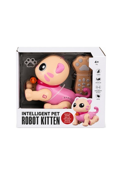 5135 Robot Akıllı Kedi Ff Sesli 3 7 Usb 2r Pembe
