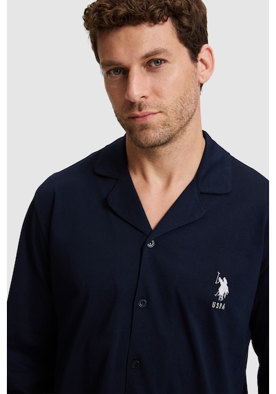 U.S. Polo Assn. Erkek Lacivert Pijama Takımı 50333265 Vr033