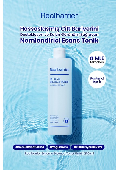 Hassaslaşmış Cilt Bariyerini Destekleyen Nemlendirici Tonik Realbarrıer Extreme Essence Toner Light