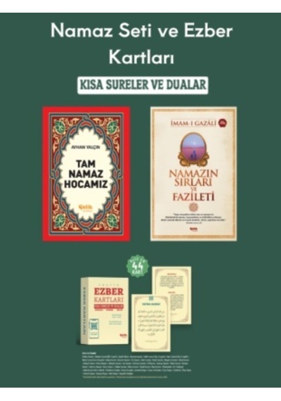 Namaz Seti Ve Ezber Kartları Kısa Sureler 3'lü Set