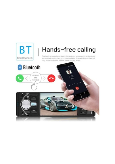 Exvol Araba Oto Teyp+park Kamera Hediyeli 4.1 İnc Ekran 4*60W Bluetooth-MP3-MP5-USB