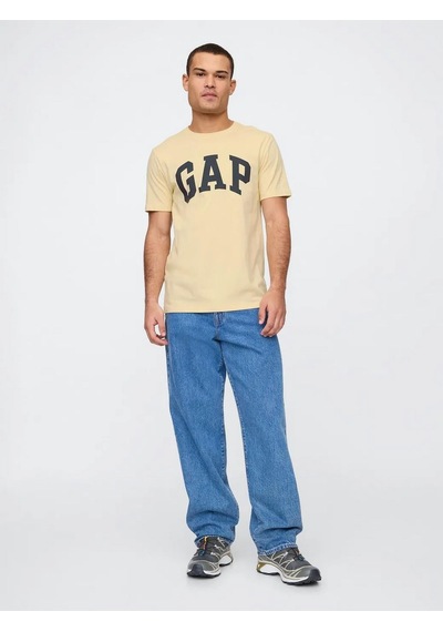 Gap 856659026 V-everyday Soft Basic Logo T Erkek Tişört Sarı