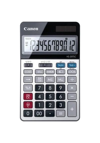 Canon Hs-20 Tsc 12 Hane Metal Kasa Masa Üstü Hesap Makinesi