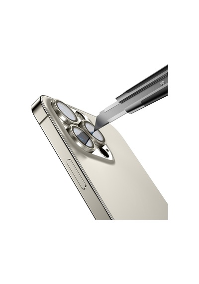 Apple iPhone Uyumlu  16 Pro Frms Mikro Kamera Lens Koruyucu - Gümüş Gümüş