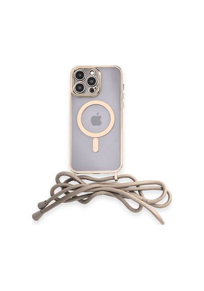 Newface - 740 - Apple iPhone Uyumlu 13 Pro Kılıf Divo Lazer Askılı Magsafe Kapak - Csmo-tex - - Gold Newface - 740 - Apple iPhone Uyumlu 13 Pro Kılıf Divo Lazer Askılı Magsafe Kapak - Csmo-tex - - Gold