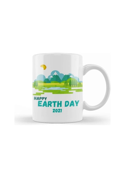 Happy Earth Day 2021 Kupa Bardak Porselen No12121 Karışık
