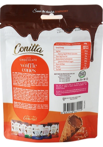 Conitta Deniz Tuzlu Karamel Dolgulu Gofret 80 Gr. 2 Adet