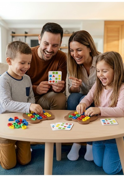 Eğitici Şekil Oyuncağı Ayı Geometrik Şekil Parça Yerleştirmeli Ze