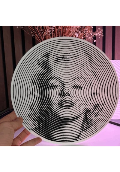 Sinema İkonu Spiral Plak Dekor -  İllüzyon Sanat Eseri, Efsane Yıldız Duvar Ve Masaüstü Süsü, Modern Ev Dekorasyonu Ve Hediye