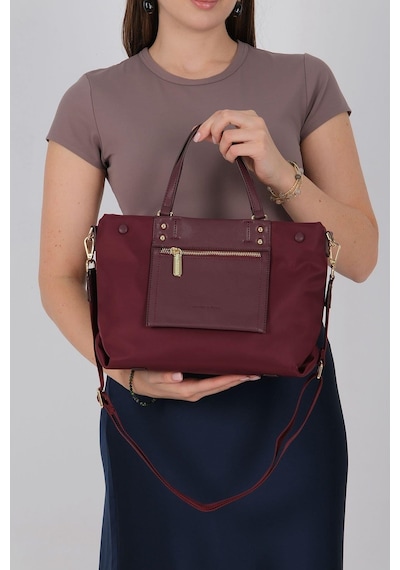 Silver Polo Sp1213 Kadın El Çantası Saten Bordo-bordo