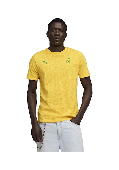 Puma Neymar Jr Passion Aop Erkek Sarı Futbol T-shirt 52895702