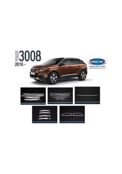 Peugeot 3008 Krom Seti 5 Parça 3008 Krom Set 2016 ve 2021Uyum...
