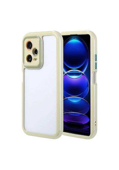 Xiaomi Redmi Note 12 Pro 5g Kılıf Kamera Korumalı Renkli Kenar Ve Çerçeve Tasarımlı Redclick Vitamin Kapak - Yeşil