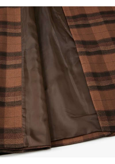 Koton Oversize Kaşe Kaban Uzun Kruvaze Düğmeli Cepli Kahverengi Ekose 4wak00029uw Kahverengi Ekoseli Koton Oversize Kaşe Kaban Uzun Kruvaze Düğmeli Cepli Kahverengi Ekose 4wak00029uw Kahverengi Ekoseli