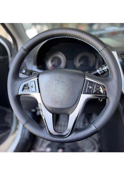 Hyundai Accent Blue Araca Özel Direksiyon Kılıfı Noktalı-carbon Çok Renkli
