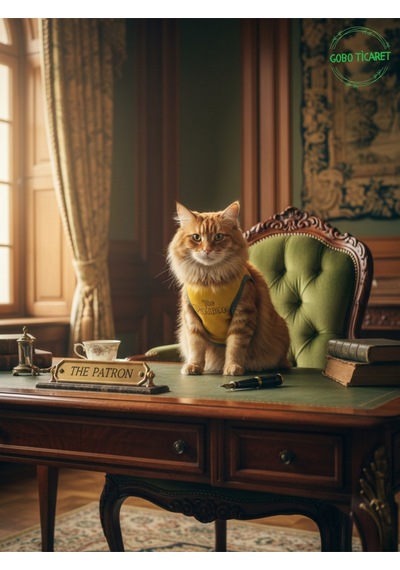 Sarı The Patron Yazılı Kedi Ve Köpek Kıyafeti Tişörtü Elbisesi Medium/m/beden 2