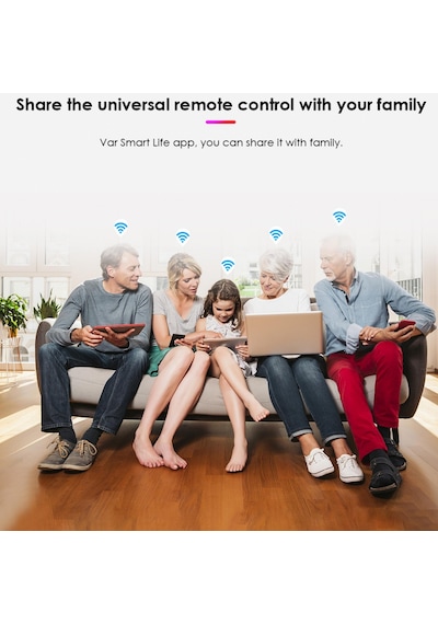 Aubess Ir Uzaktan Kumanda Ses Kontrolü Tuya Wifi Evrensel Kızılötesi Ir Uzaktan Kumanda Fit Alexa Google Ev Akıllı Ev