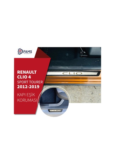 Renault Clio 4 Sport Tourer Krom Kapı Eşiği 4 Prç 2012-2019