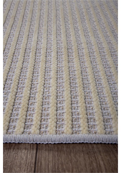 Beyaz İskandinav Sisal Yıkanabilir Kaymaz Tabanlı Kilim Yolluk Oturma Odası Mutfak Halısı