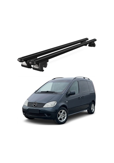 Venüs Mercedes-benz Vaneo 2001-2005 Uyumlu Siyah Ara Atkı Port Bagaj Tavan Barı