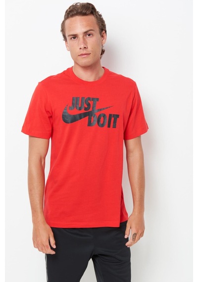 Nike Just Do It Swoosh Erkek Tişört Ar5006-657-Kirmizi Kırmızı