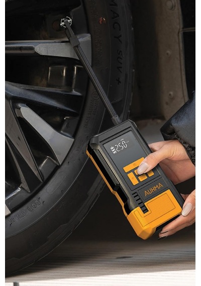 6000mah Taşınabilir Hava Pompası - 150 Psı Dijital Kompresör, 12v Çakmaklık Ve Şarjlı Kablosuz Lastik Şişirme Pompası Araç, Motosiklet, Bisiklet