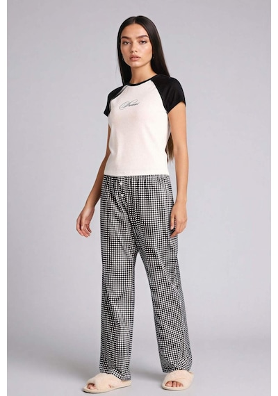 Defacto Pijama Takımı Üst Kareli Alt G8522AX26SP