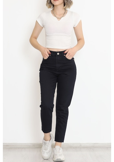 Mokashopin - Boyfriend Kot Pantolon Koyulacivert - 11917.1431. 001