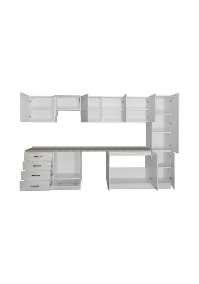 Decoraktiv Elite 325q Ankastre Fırın Modüllü Mdf Hazır Mutfak Dolabı - Tezgah Dahil - Parlak Beyaz Decoraktiv Elite 325q Ankastre Fırın Modüllü Mdf Hazır Mutfak Dolabı - Tezgah Dahil - Parlak Beyaz