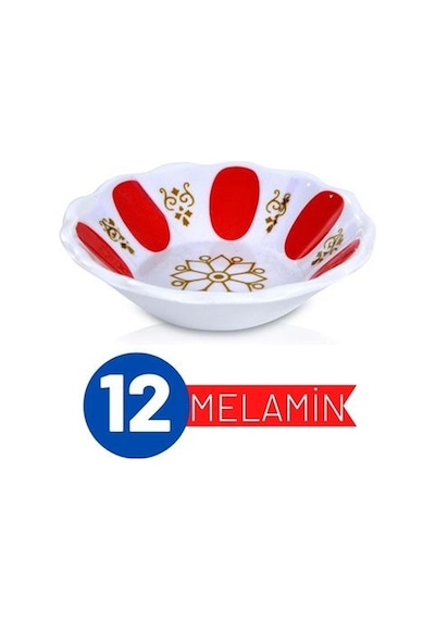 12 Adet Melamin Çay Tabağı 717973