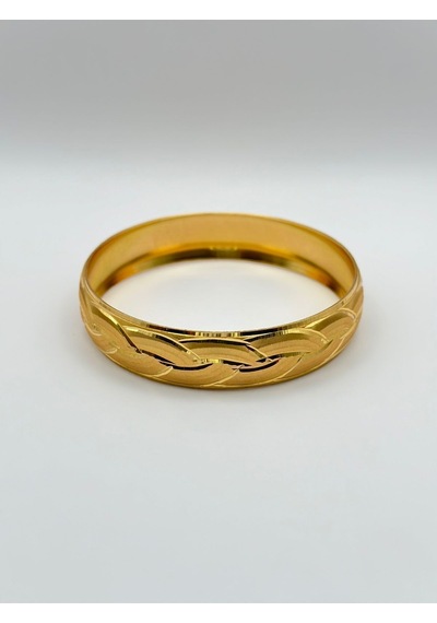 Arnes Jewelry Çelik 22 Ayar Altın Kaplama Bilezik Ar439nes Gold