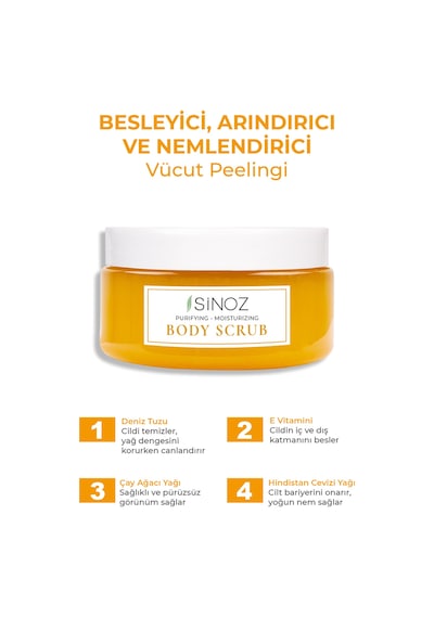 Sinoz Besleyici ve Nemlendirici Vücut Peelingi 250 ML
