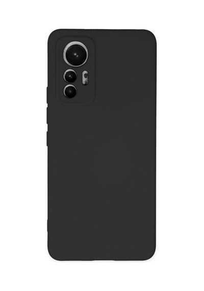 Mi 12 Lite Kılıf Nano İçi Kadife Silikon - Siyah Bz8683140450953