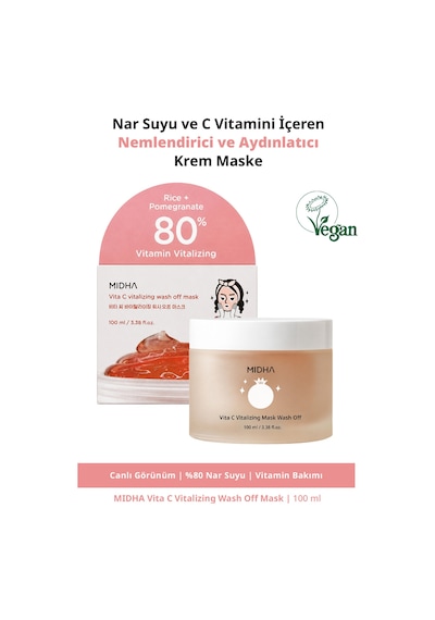 Midha Vita C Vitalizing Wash Off Mask 100 ML