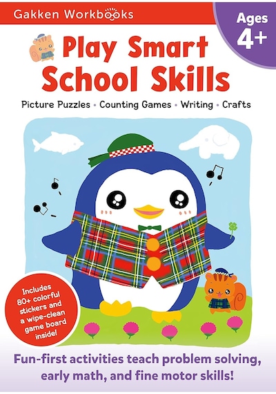 Play Smart School Skills Age 4+: Play Smart School Skills Age 4+: Pre-k Activity Workbook With Stickers For Toddlers Ages 4, 5, 6: Get Ready For School Full Color Pages Play Smart School Skills Age 4+: Play Smart School Skills Age 4+: Pre-k Activity Workbook With Stickers For Toddlers Ages 4, 5, 6: Get Ready For School Full Color Pages
