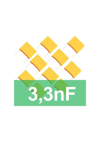 3.3Nf Polyester Kondansatör (10 Adet) Film Kapasitör