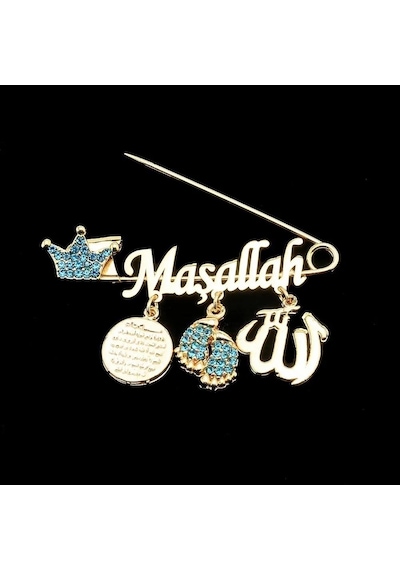 Sahiaksesuar Maşallah Yazılı Bebek Yaka Iğnesi 38