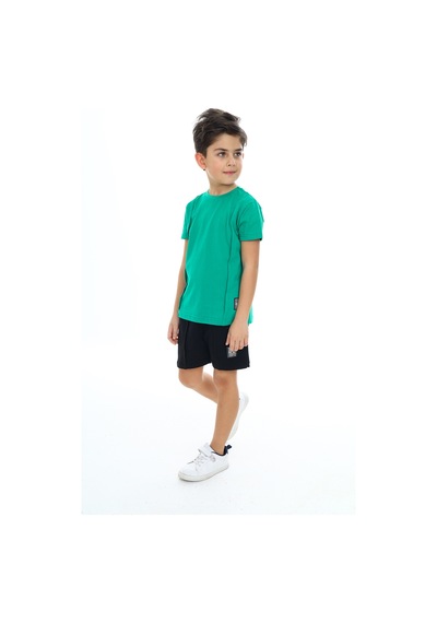 Toontoy Kids Toontoy Erkek Çocuk Şortlu Takım Koyu Yeşil