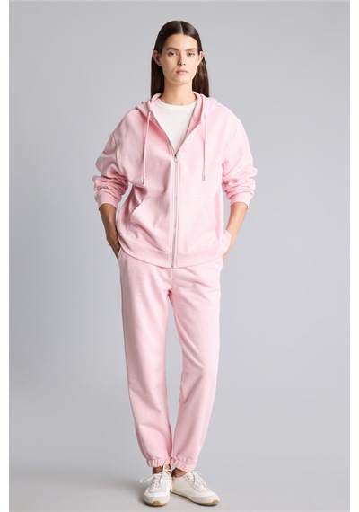 Defacto Jogger Fıt Elastik Bağlamalı Bel Basıc Pamuklu Eşofman Altı F9622ax26wnpn38 Pembe-pn38