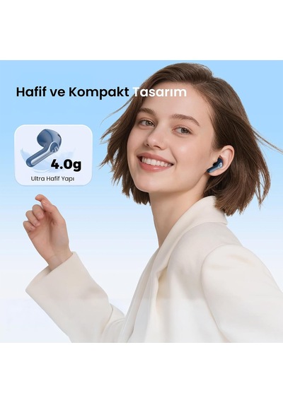 Tr Air6 Hs Hi-res Ldac Enc Tws Kablosuz Bluetooth 6.0 Kulak İçi Kulaklık Mavi