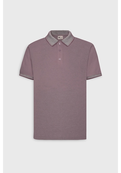 AC&Co / Altınyıldız Classics 4A4820200047BRDM Düğmeli Polo Yaka Cepsiz Slim Fit Erkek Tişört Bordo