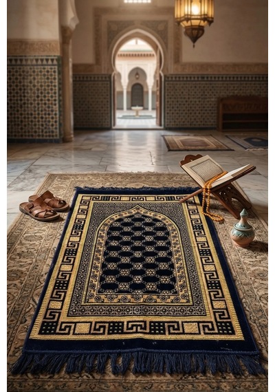10 Adet Kadife Seccade Lacivert 70cmx110cm 400gr Hac Ve Umre Çok Renkli