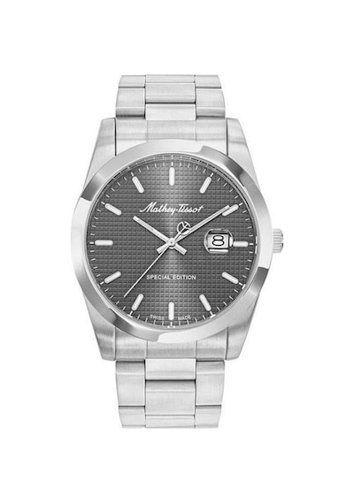 Mathey Tissot H452as Swiss Made Çelik Kasa Çelik Kordon Metalik Erkek Kol Saati Metalik