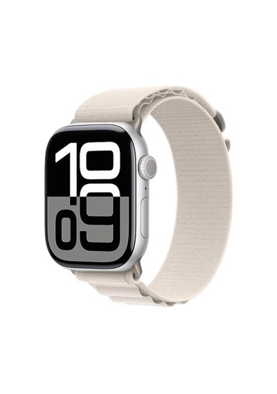 Apple Watch 10 42mm Uyumlu Krd-74 Hasır Kordon - Beyaz
