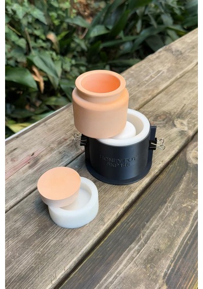 Rufus Concept Honey Pot Silikon Kap Kalıbı Beyaz