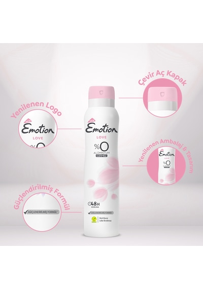 Emotion Love Kadın Deodorant 6 x 150 ML