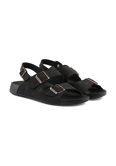 Roy Jones Barcelona Urban Sandals Rahat Yumuşak Tabanlı Erkek Sandalet-siyah Siyah