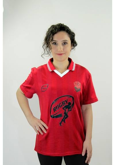 Urbantrendstore Rugby Tasarımlı Günlük Rahat Kullanım Casual Tişört Kırmızı