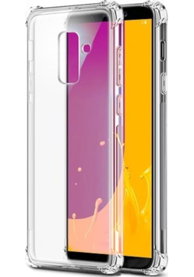 Samsung Uyumlu Galaxy J4 Kapak Silikon Antishock Köşe Korumalı Airbag Şeffaf Kılıf