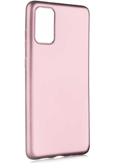 Ekılıf - Samsung Galaxy S20 Plus Uyumlu Kılıf Mat Soft Premier Silikon Kapak - Rose Gold
